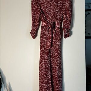 Blue Rain pink Floral Long Sleeve Dress